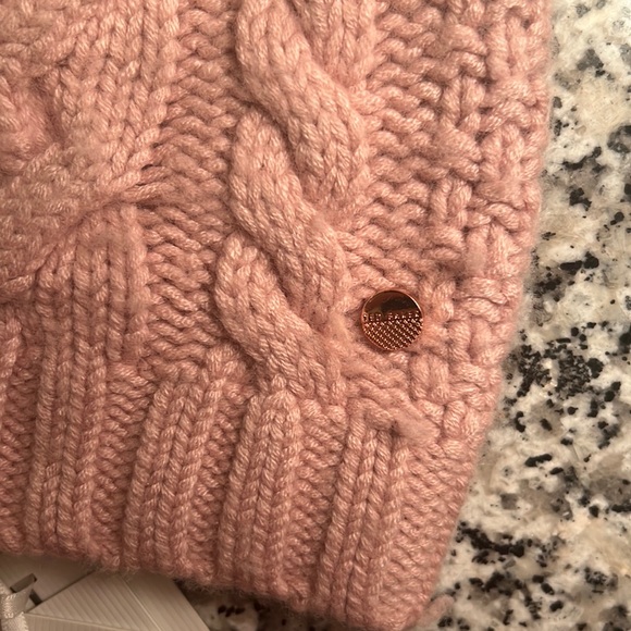 Ted Baker Cable Knit Pom Hat - Picture 2 of 6